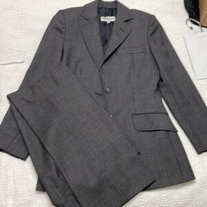 DOLCE & GABBANA Vintage Virgin Wool Pant Suit Houndstooth EU36 = US2